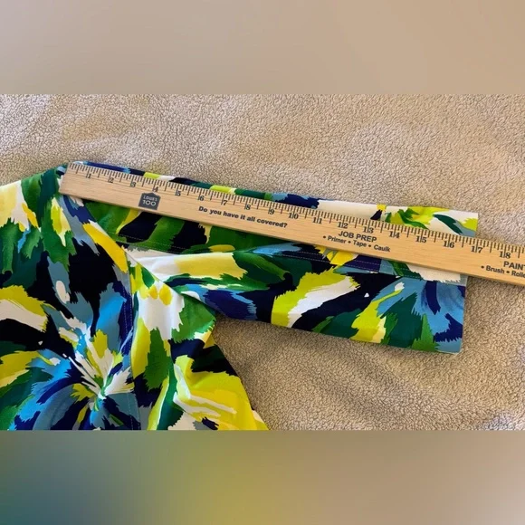 Molly & Maxx Multicolor Abstract Print Blazer 3/4 Sleeve Collar Lined Large - Picture 11 of 16